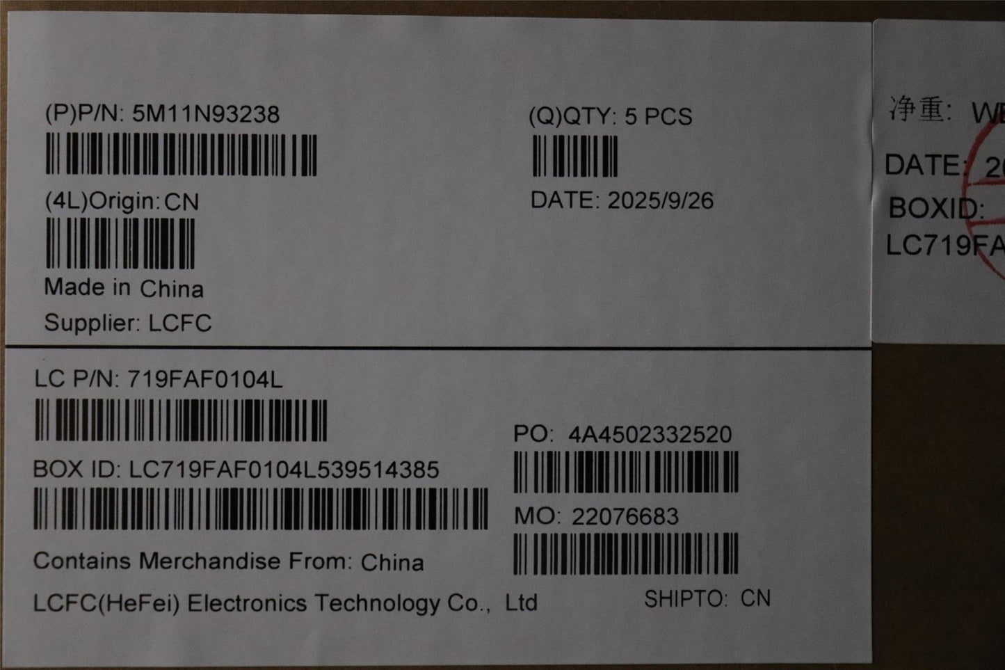 Lenovo MECH_ASM BL KB BK WW UKE PMX 5M11N93238