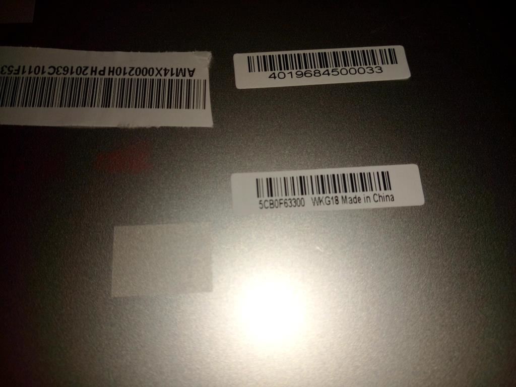 Lenovo All-In-One A740 A540 Palmrest Top Cover Housing Silver 5CB0F63300