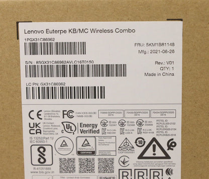Lenovo KYB_MOUSE G-Tech Euterpe G/B RU_CY 5KM1B81148