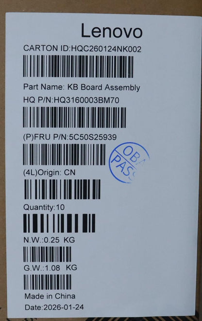 Lenovo CARDPOP H 83S1 GPT USB Board 5C50S25939