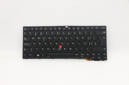 Lenovo ThinkPad T470p Keyboard Swiss Black Backlit 01EP454