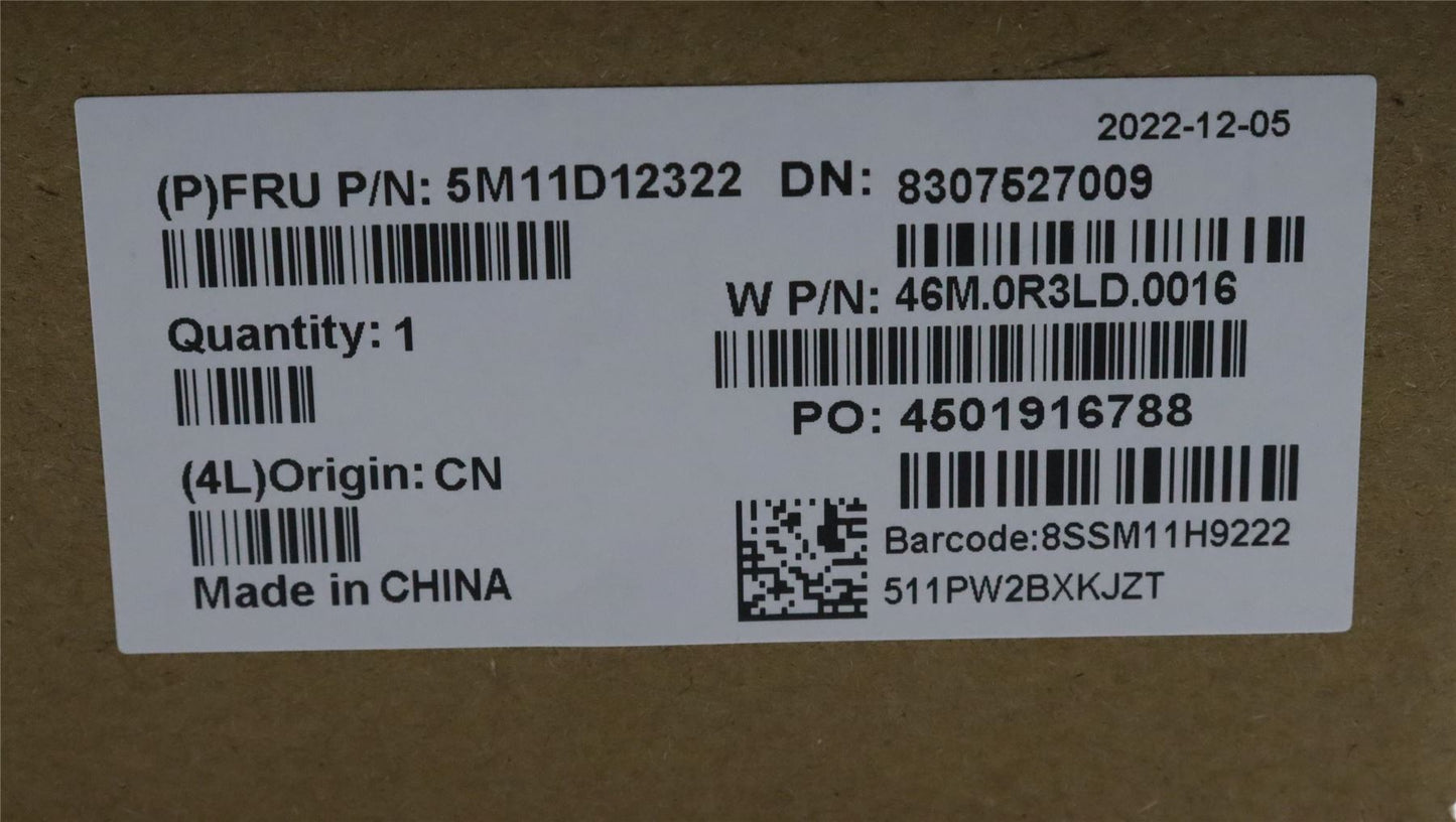 Lenovo MECH_ASM 16" FHD+,HCAM,BK_X1,AUO 5M11D12322