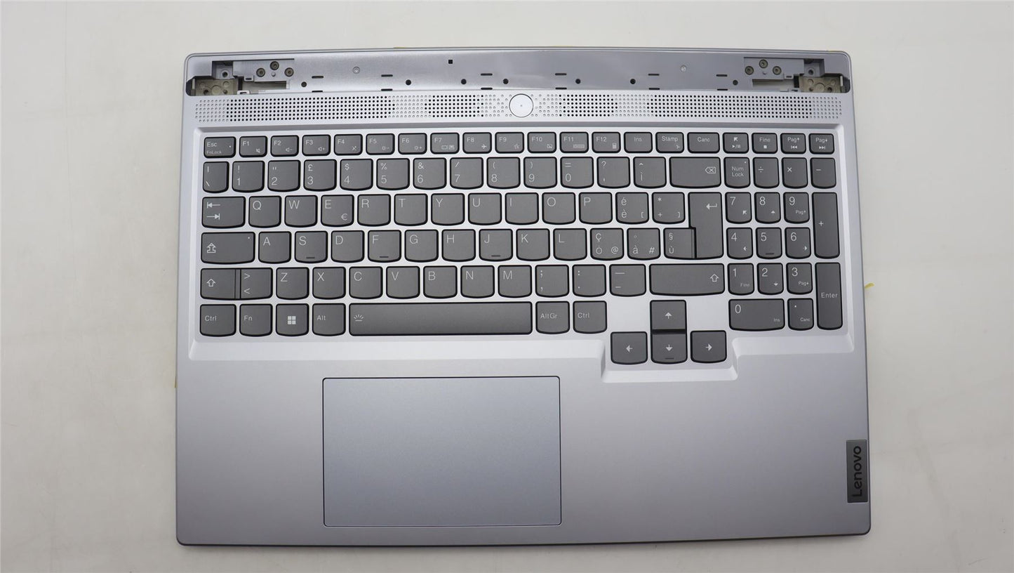 Lenovo Slim 5 16IRH8 Palmrest Cover Touchpad Keyboard Italian Silver 5CB1L60085