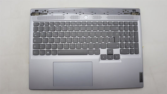 Lenovo Slim 5 16IRH8 Palmrest Cover Touchpad Keyboard Italian Silver 5CB1L60085