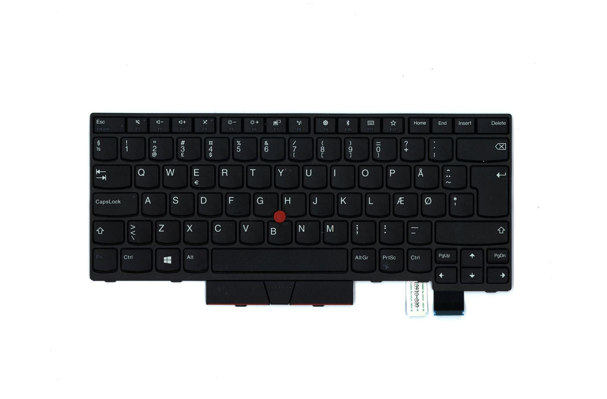 Genuine Lenovo ThinkPad A475 T470 Keyboard Danish Black 01AX373