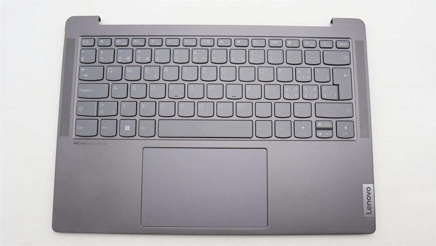 Lenovo Yoga 6 14APU8 Palmrest Cover Touchpad Keyboard Swiss Grey 5CB1L60195