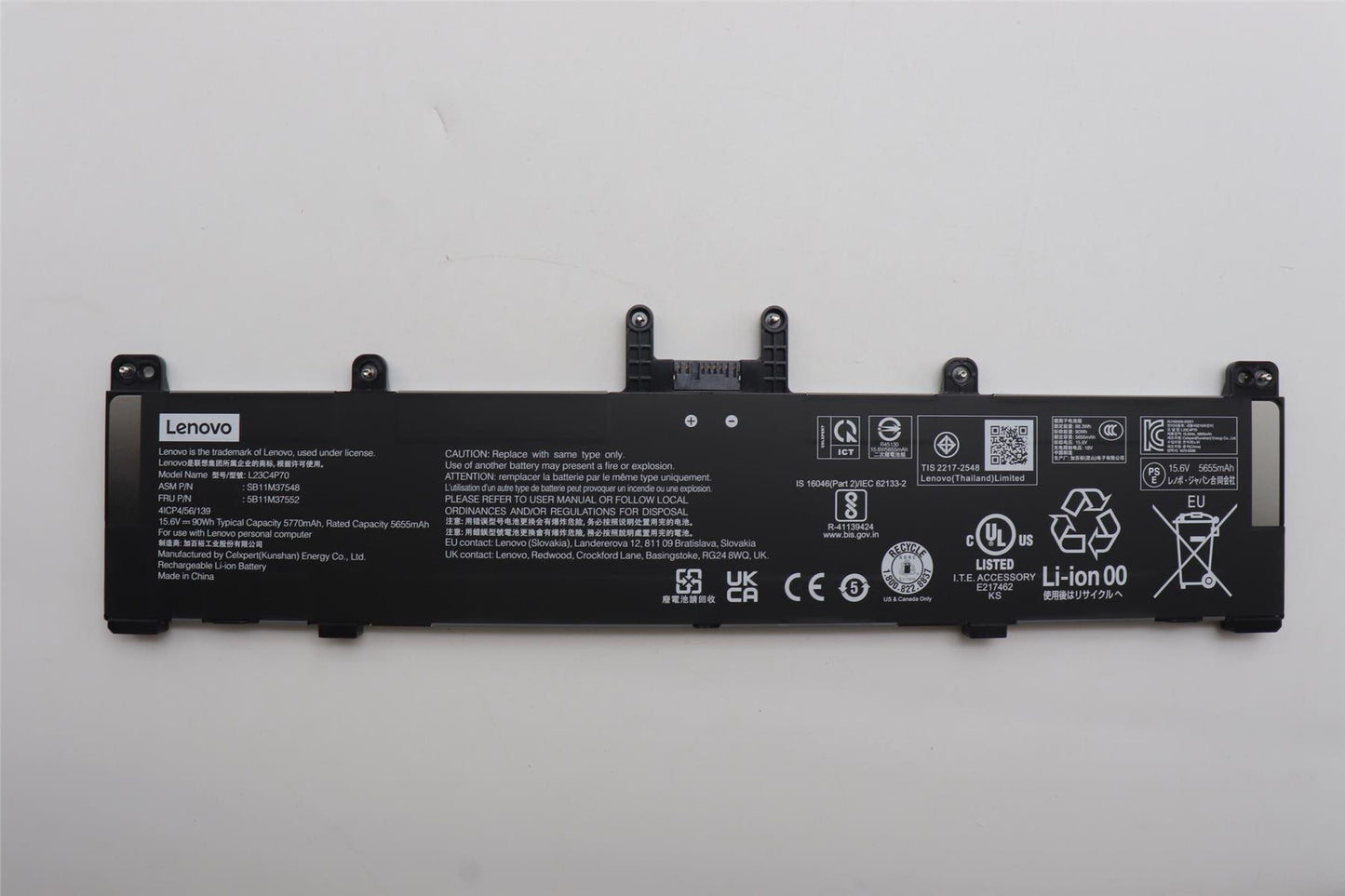 Lenovo Internal, 4c 90Wh, LiIon, CXP 5B11M37552
