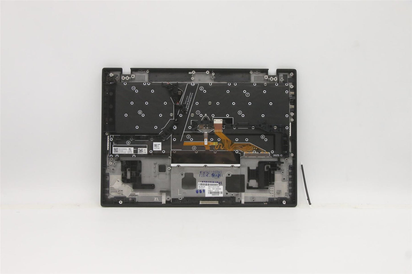 Lenovo ThinkPad X1 Gen 1 Keyboard Palmrest Top Cover US Black 5M11B38389