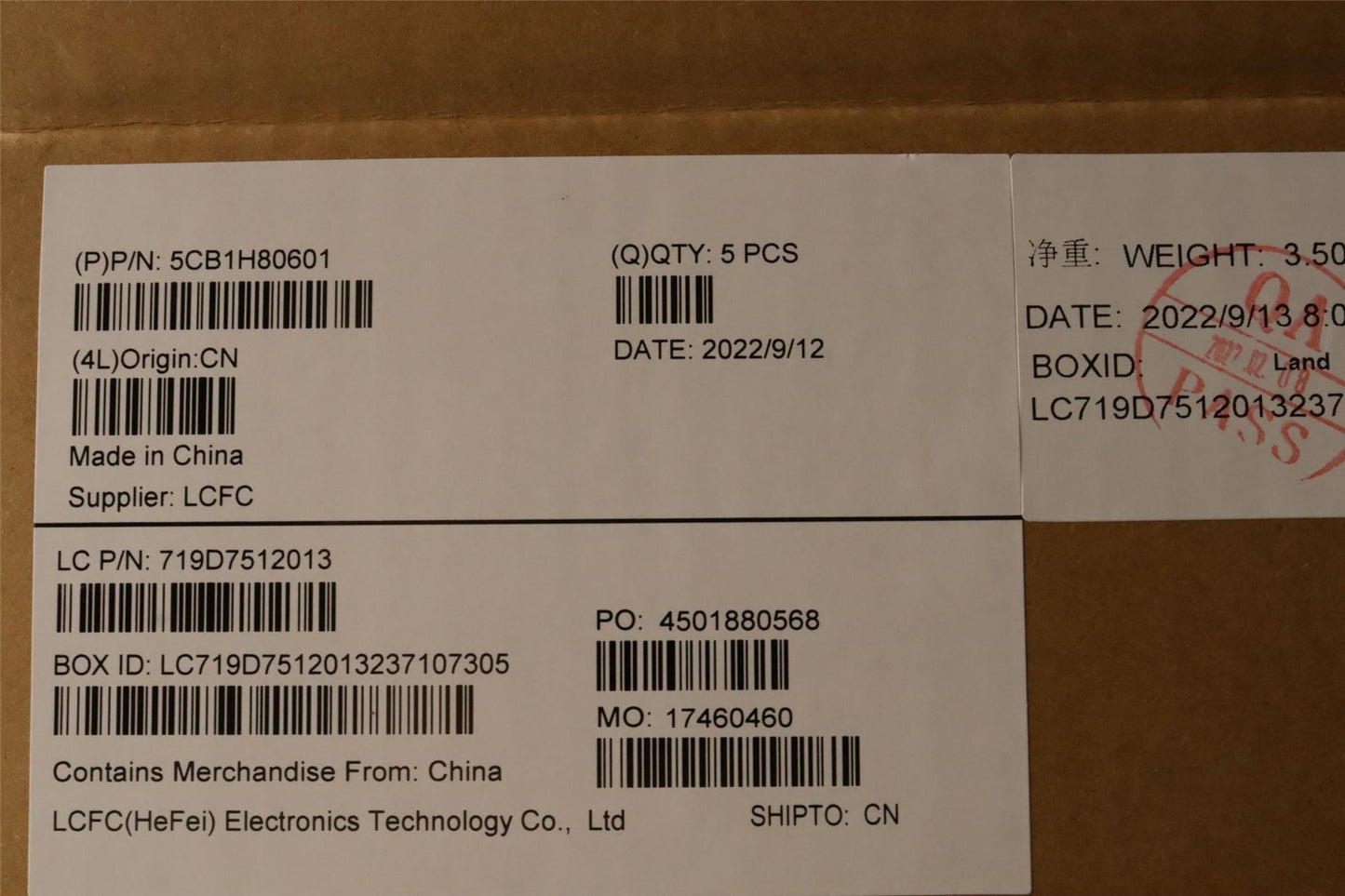 Lenovo COVER Upper Case ASM_ENG L82TV IG_IMR 5CB1H80601