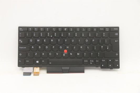 Lenovo ThinkPad L13 2 X13 Keyboard Ukrainian Black Backlit 5N20V43205