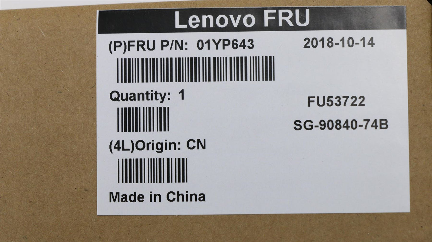 Lenovo ThinkPad L580 L590 T590 E590 E595 Keyboard US Black 01YP643