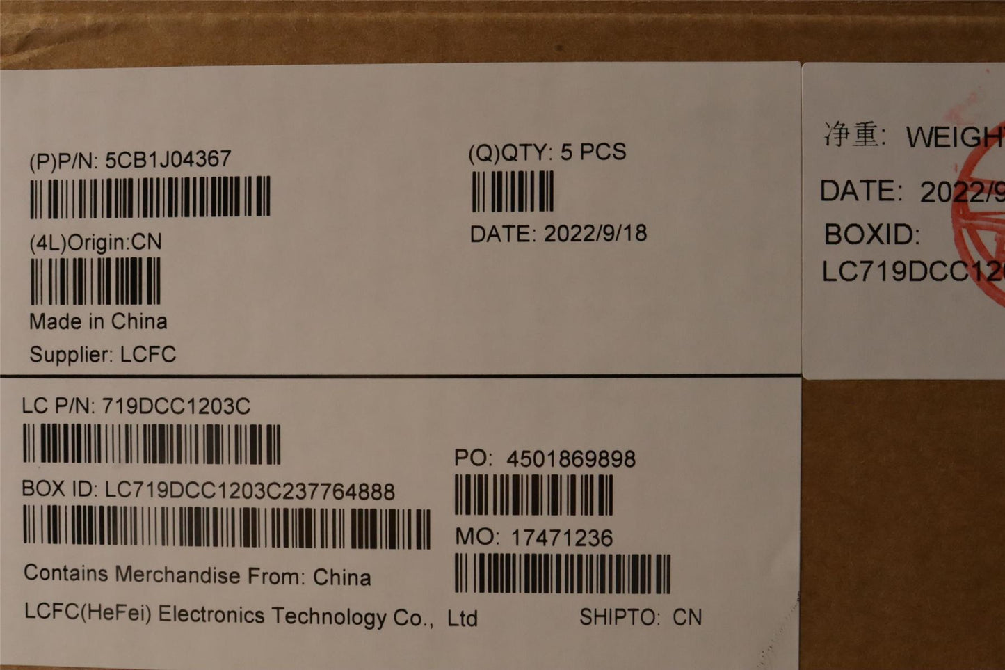 Lenovo Upper Case ASM_UKE L82TF WHOG 5CB1J04367