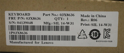 Lenovo US English Keyboard 03X8636