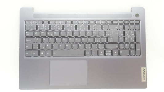 Lenovo IdeaPad 3 15AMN8 Palmrest Cover Touchpad Keyboard Arctic Grey 5CB1L28186