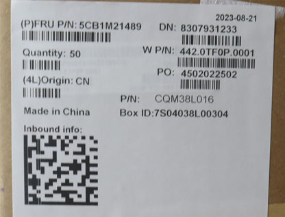 Lenovo FRU COVER Hinge ONGY,K14 5CB1M21489