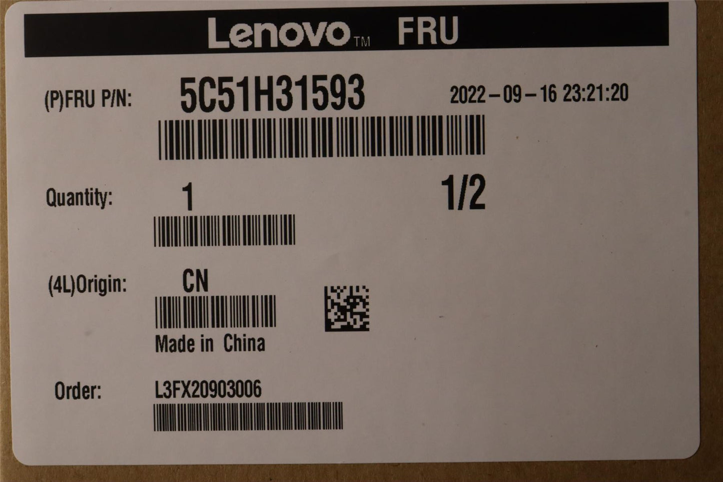 Lenovo 5C51H31593 CARDPOP Bitland MR Thunderbolt miniLP