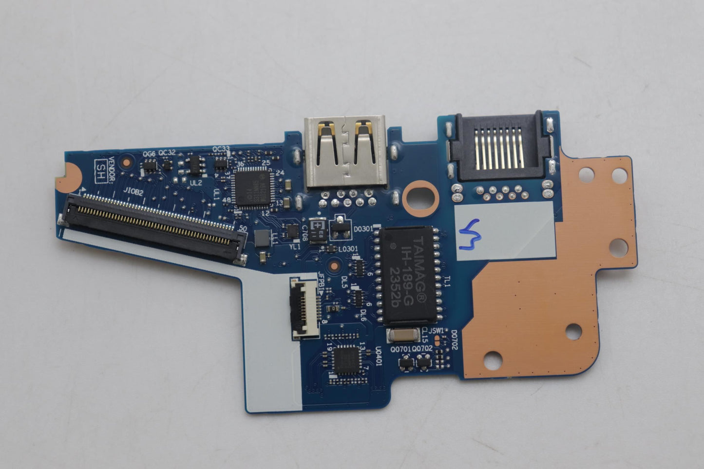 Lenovo CARDPOP FRU PCBA IO/B NSF861 LE620 W/FPR Fingerprint FPR I/O Board 5C51J62790