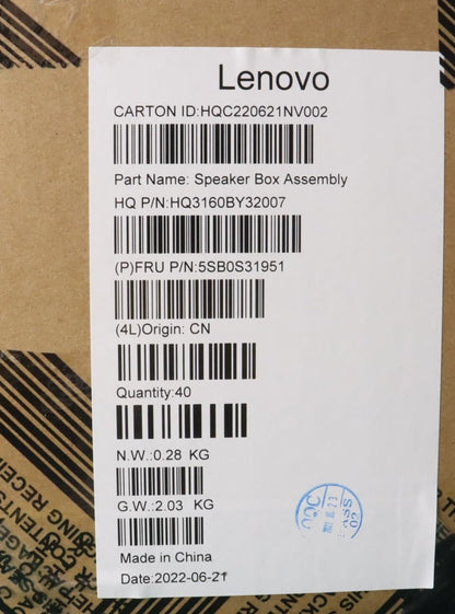 Lenovo ThinkBook G2 ITG 13x ITG Speaker Speakers 5SB0S31951