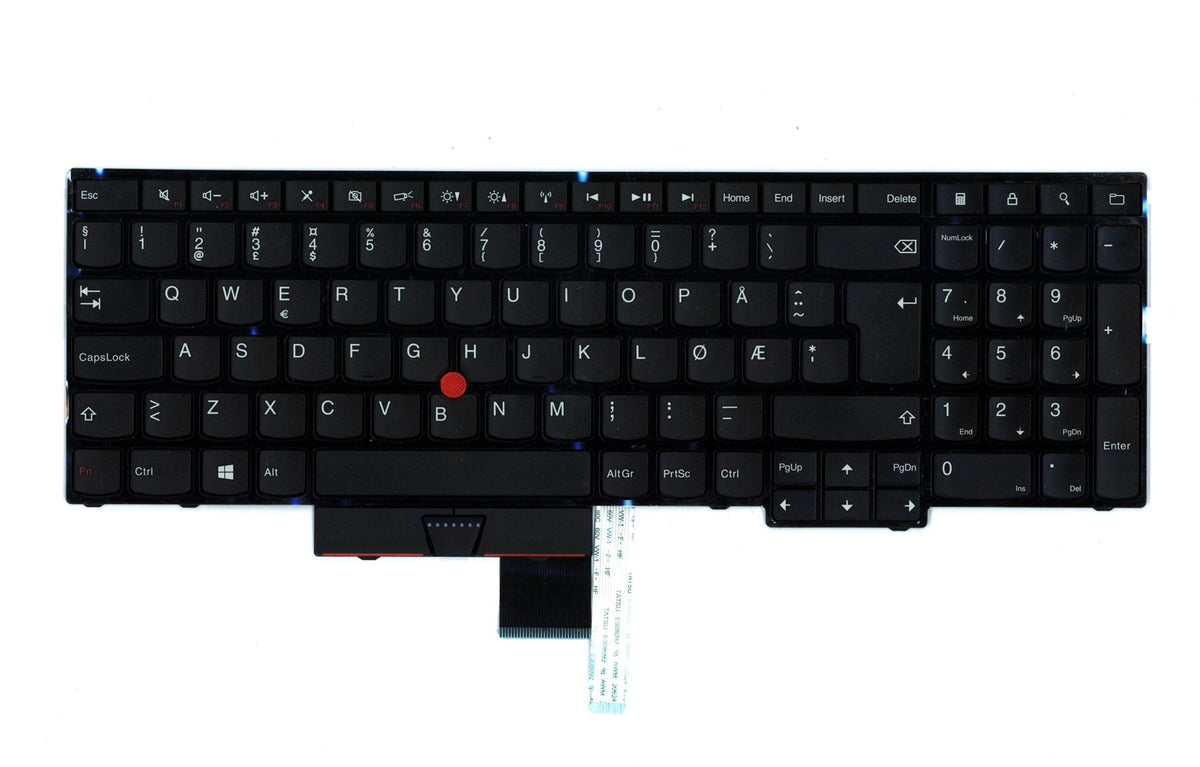 Lenovo FRU Glenn-KBD w/numpad Norwegian Chicony Keyboard 04Y0284