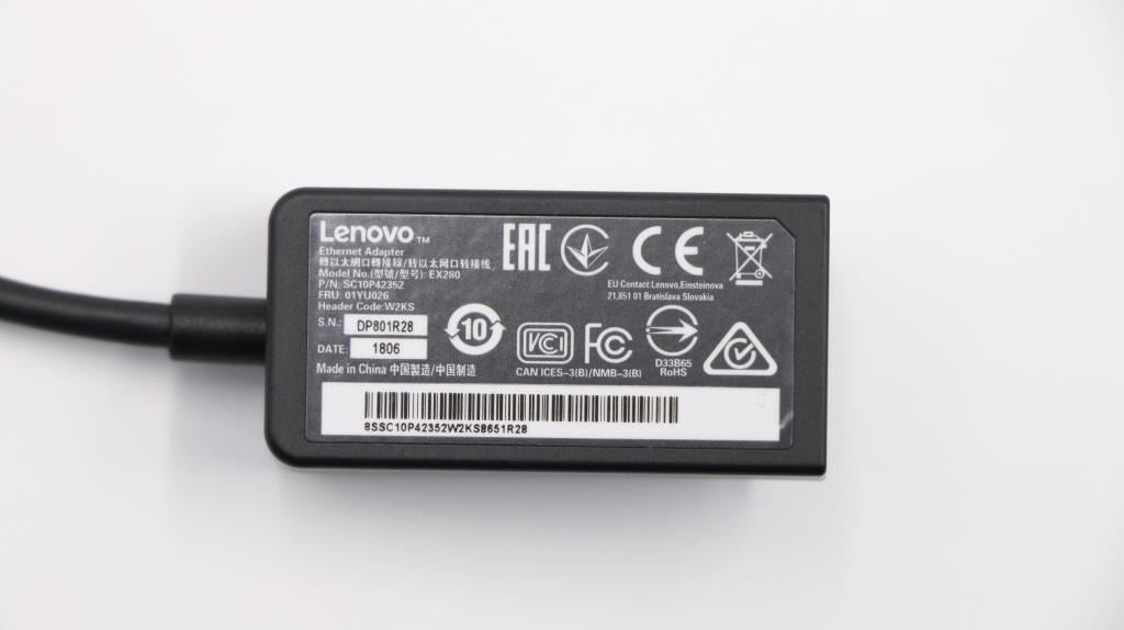 Lenovo ThinkPad L13 X1 6th X280 X390 RJ45 Ethernet Dongle Cable 01LX669