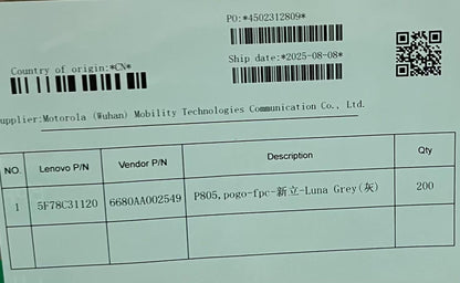 Lenovo TB710FU PG PIN_GR&*6680AA002549 CS Board 5F78C31120