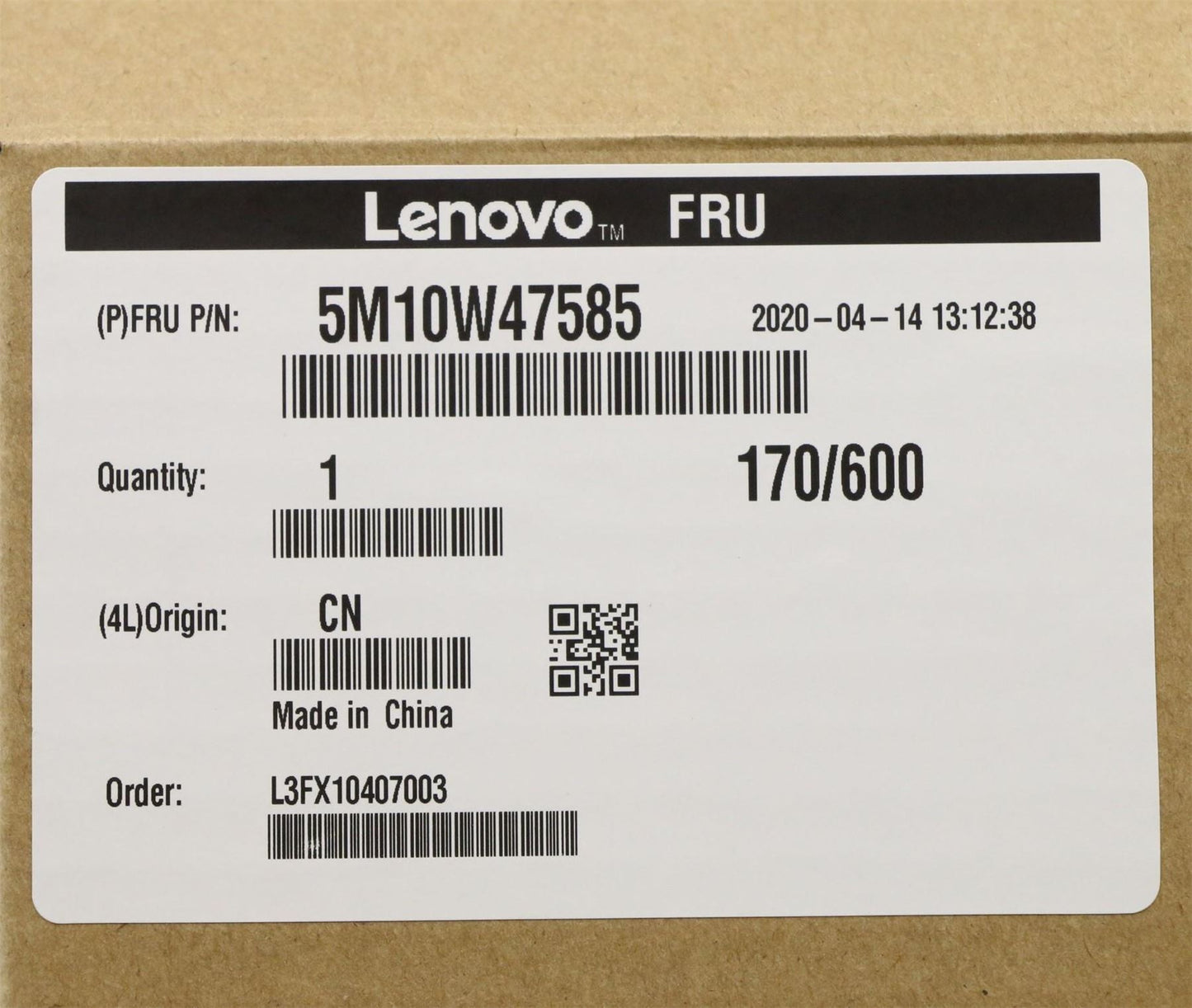 Lenovo ThinkPad T480s Palmrest Top Cover Housing Black 5M10W47585