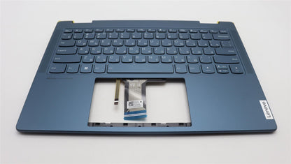 Lenovo Yoga 7 14IRL8 Keyboard Palmrest Top Cover Russian Tidal Teal 5CB1L40862