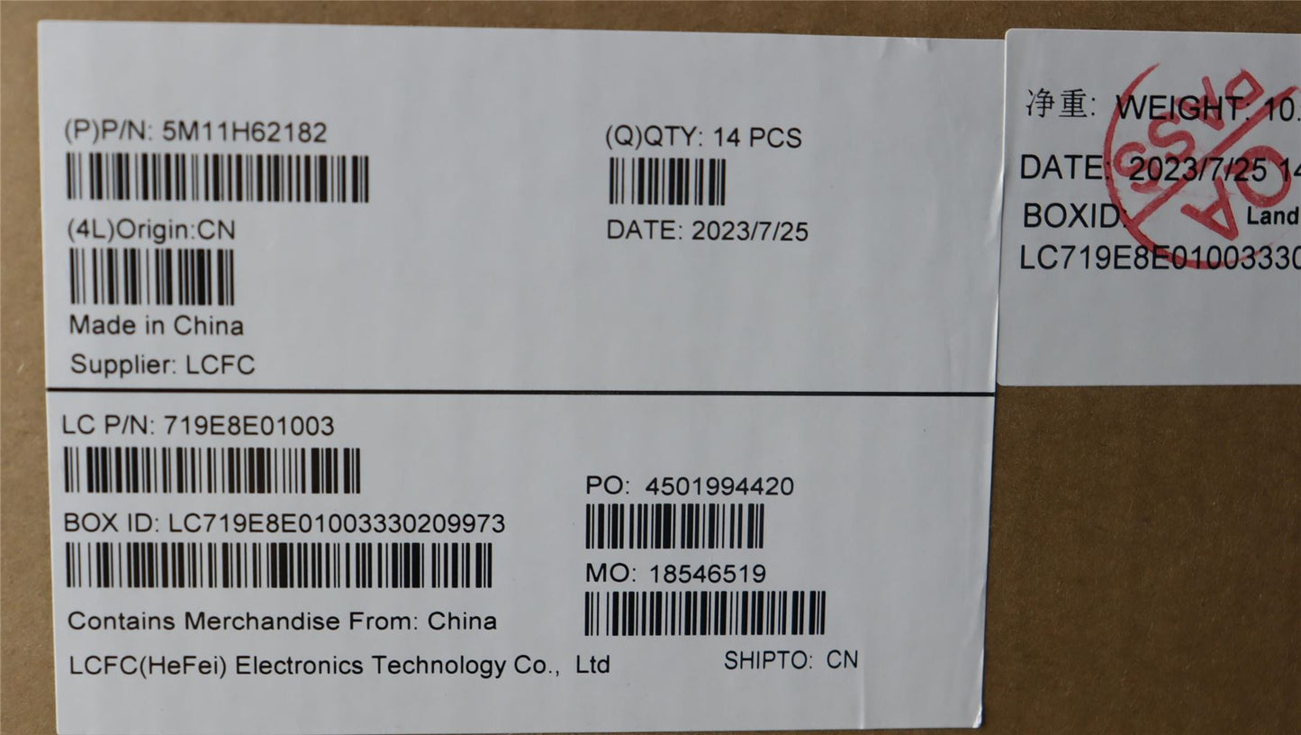 Lenovo Yoga X1 8th Gen LCD Screen Display Panel 14 WUXGA IPS 5M11H62182