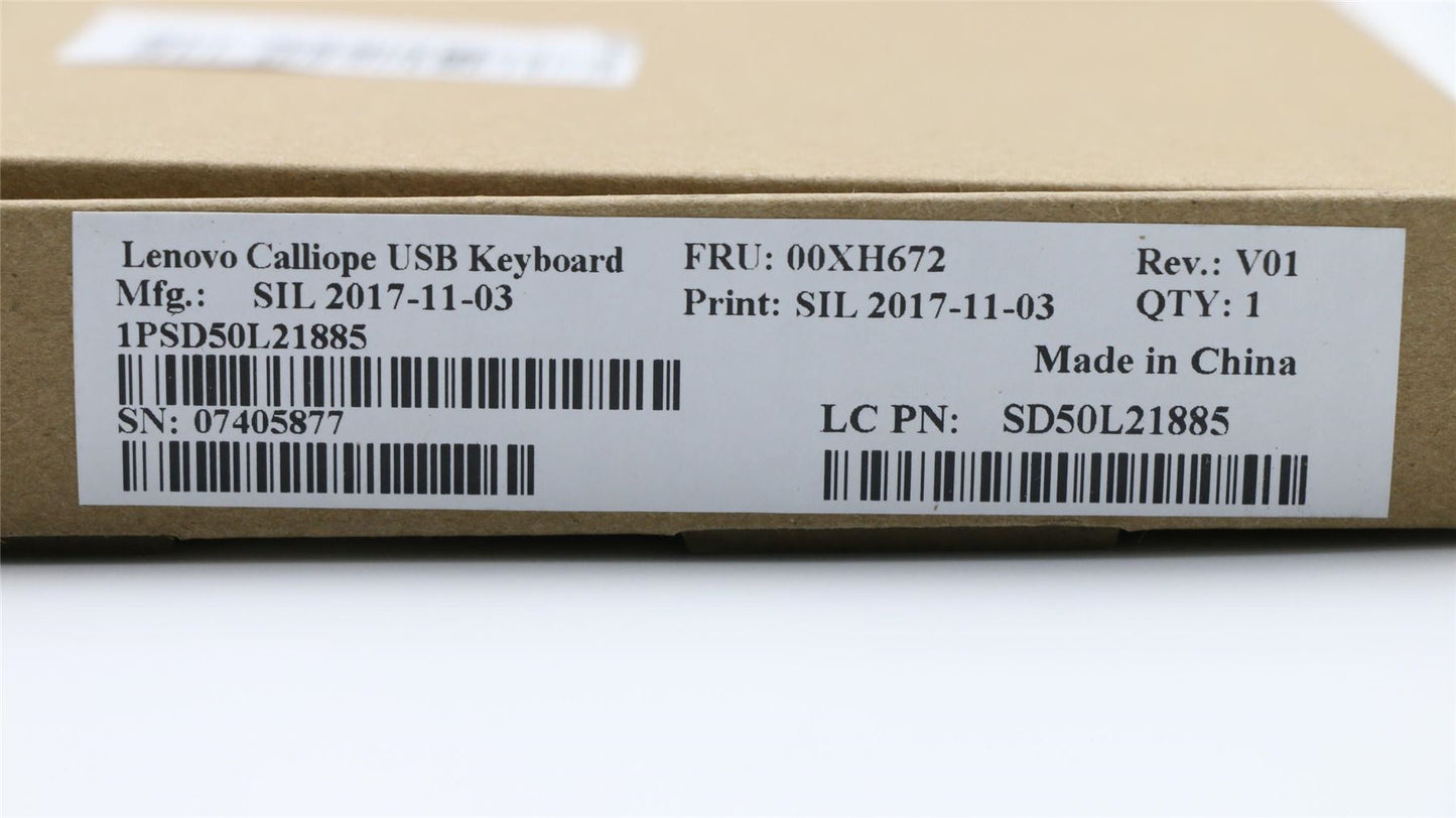 Lenovo USB, Calliope, KB, WH, THAI 00XH672