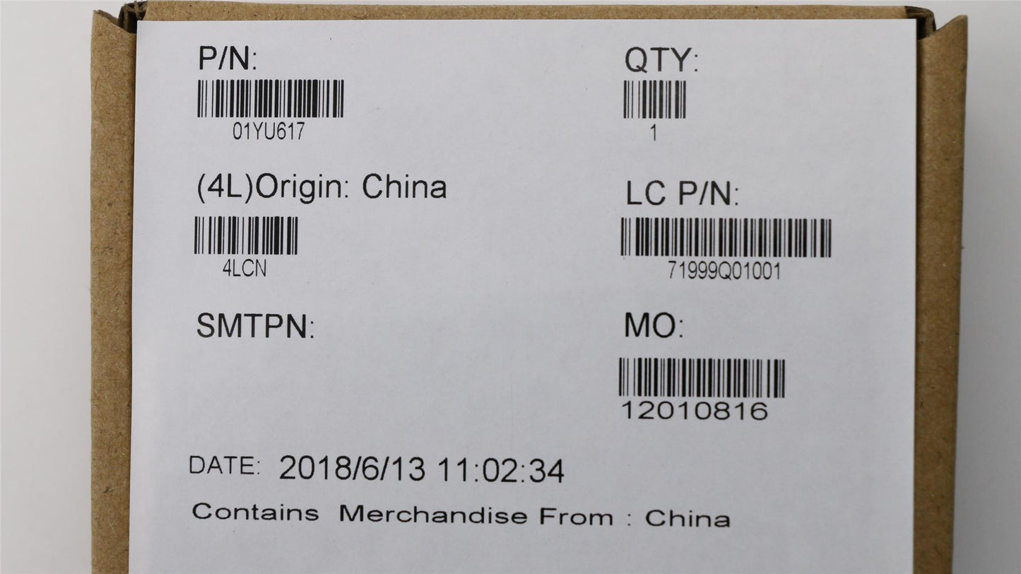 Lenovo 01YU617 LABEL KIT_GEO Label_Black,YD2