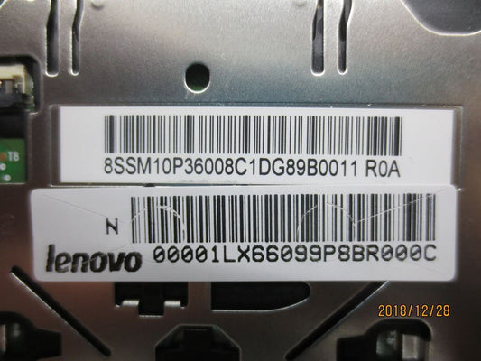 Lenovo Padme_FRU CS16 2BCP Large Glass PCB, HHK Deep Black, SOVP&MP, Synaptics Chicony Board 01LX660