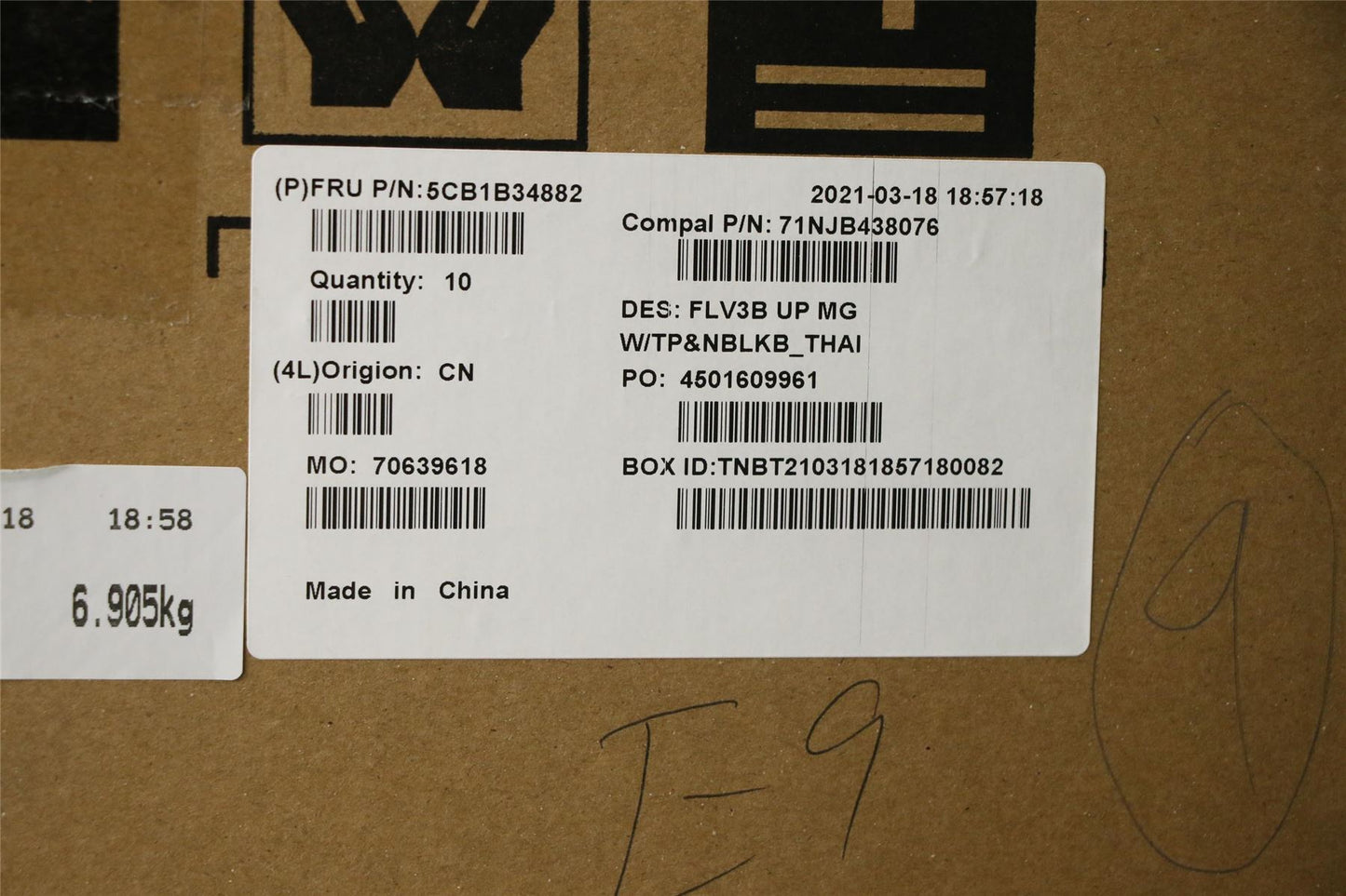 Lenovo UpperCaseASM_THAI C20VG MGNBL 5CB1B34882