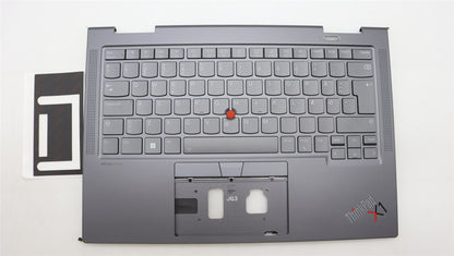 Lenovo ThinkPad X1 8th Gen Keyboard Palmrest Top Cover Danish Grey 5M11H62237
