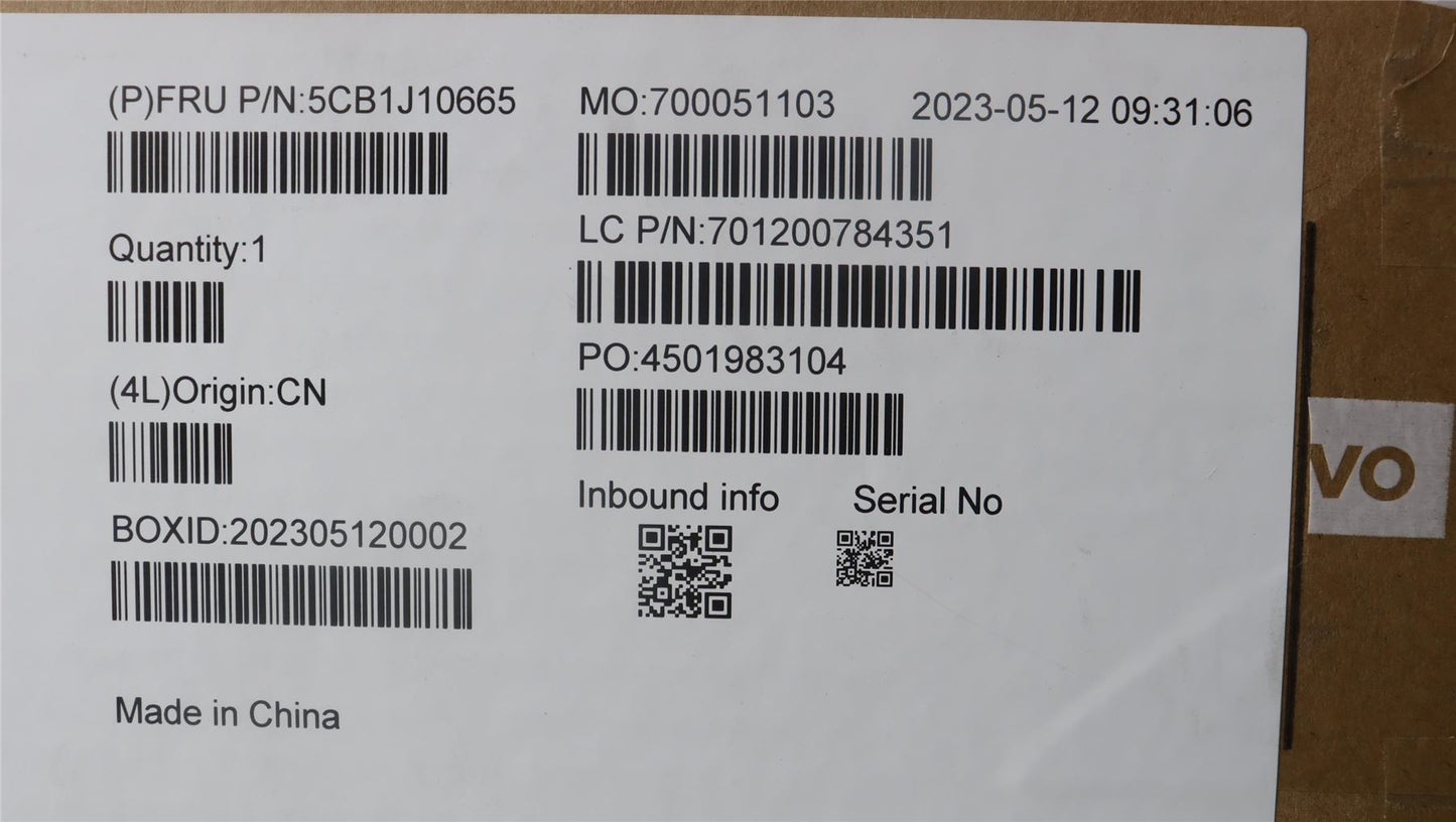 Lenovo Upper Case ASM_UKE WT 82TQ BL SG 5CB1J10665