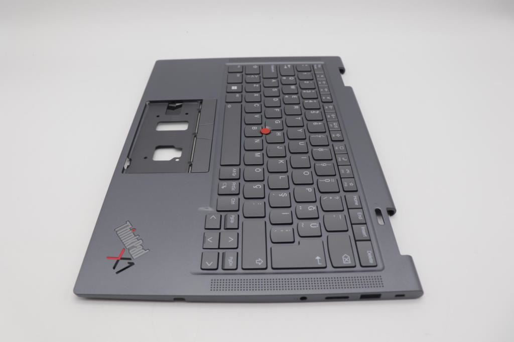Lenovo ThinkPad X1 8th Gen Keyboard Palmrest Top Cover Turkish Grey 5M11H62504