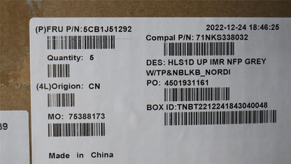 Lenovo COVER UpperCaseASM_NORDIC C82VG NFP CG 5CB1J51292