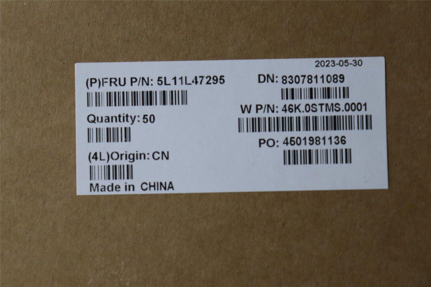 Lenovo LABEL GEO LABEL KIT,ZS3 5L11L47295