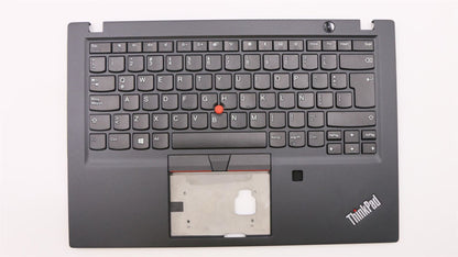 Lenovo ThinkPad T490s Keyboard Palmrest Top Cover Latin Spanish Black 02HM438