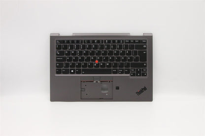 Lenovo Yoga X1 4th Gen Keyboard Palmrest Top Cover Swedish Finnish 5M10V24866