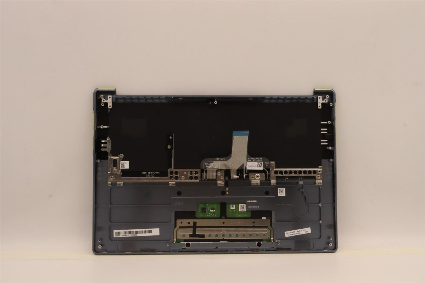 Lenovo Yoga 7 14IAH7 Palmrest Cover Touchpad Keyboard Dark Teal 5CB1J23780