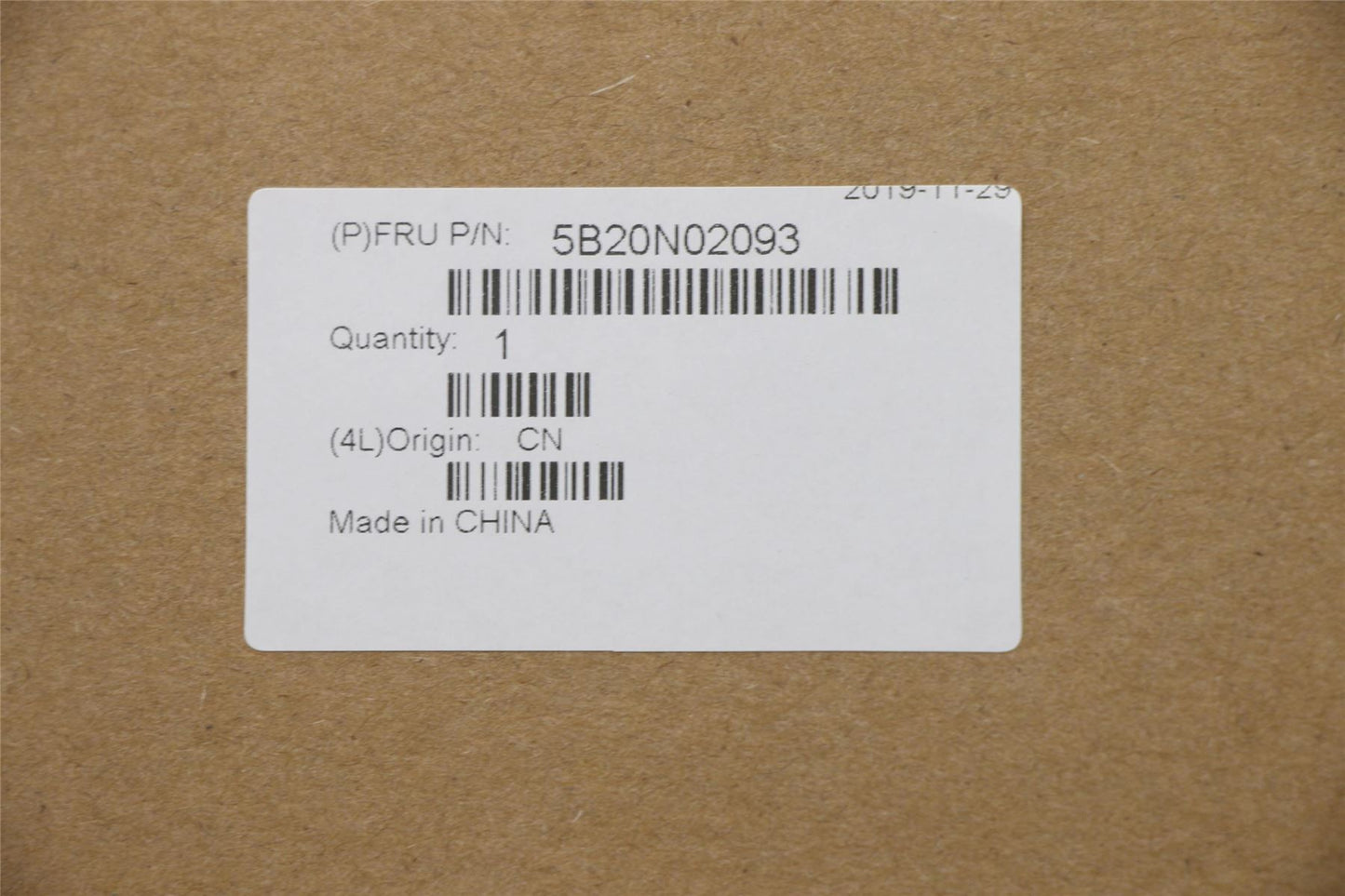 Lenovo 5B20N02093 MBQ80T3WINI77500U R17M4G OLNULT