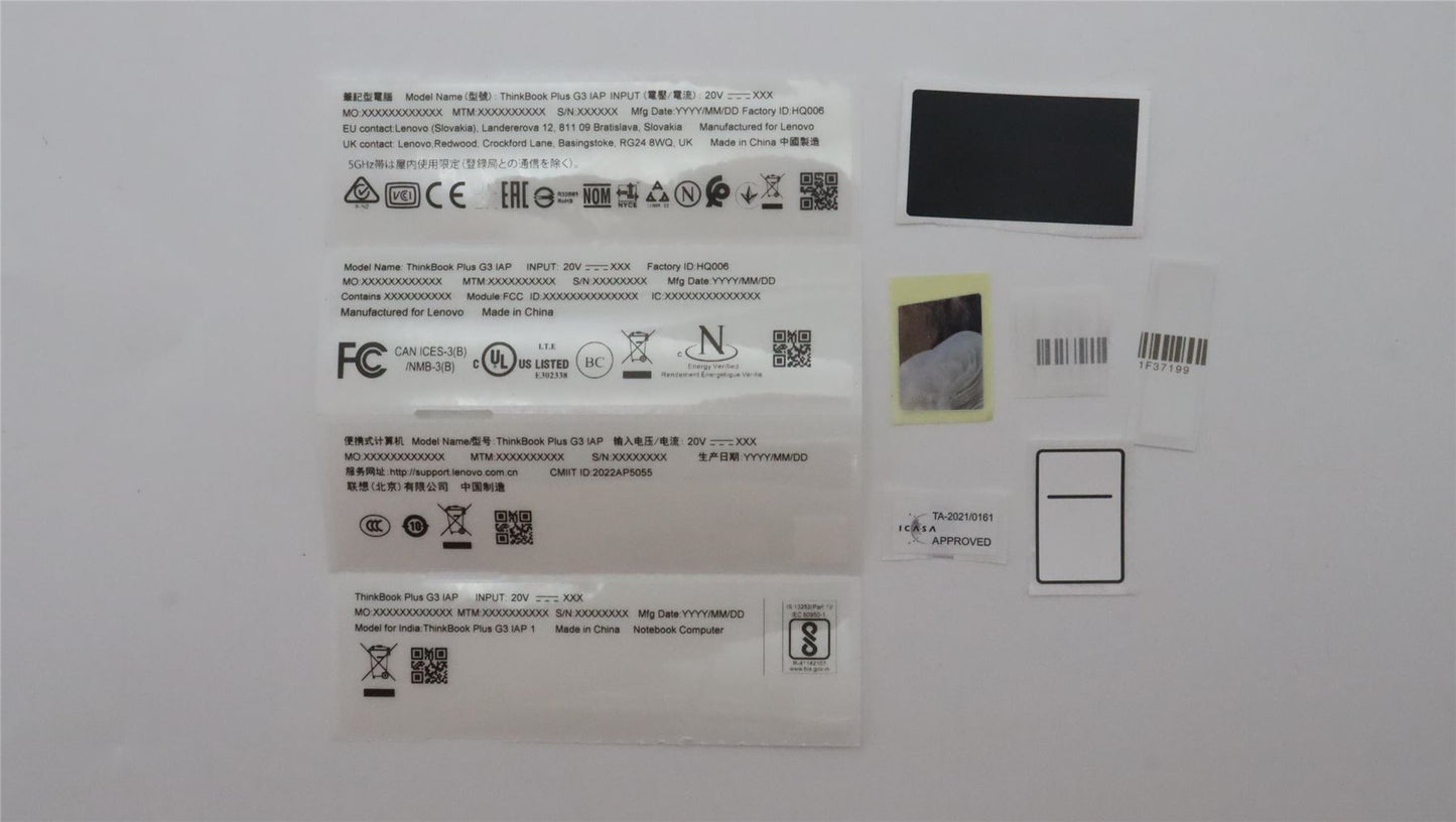 Lenovo LABEL LABEL H 21EL FRU label kit 5L10W35139