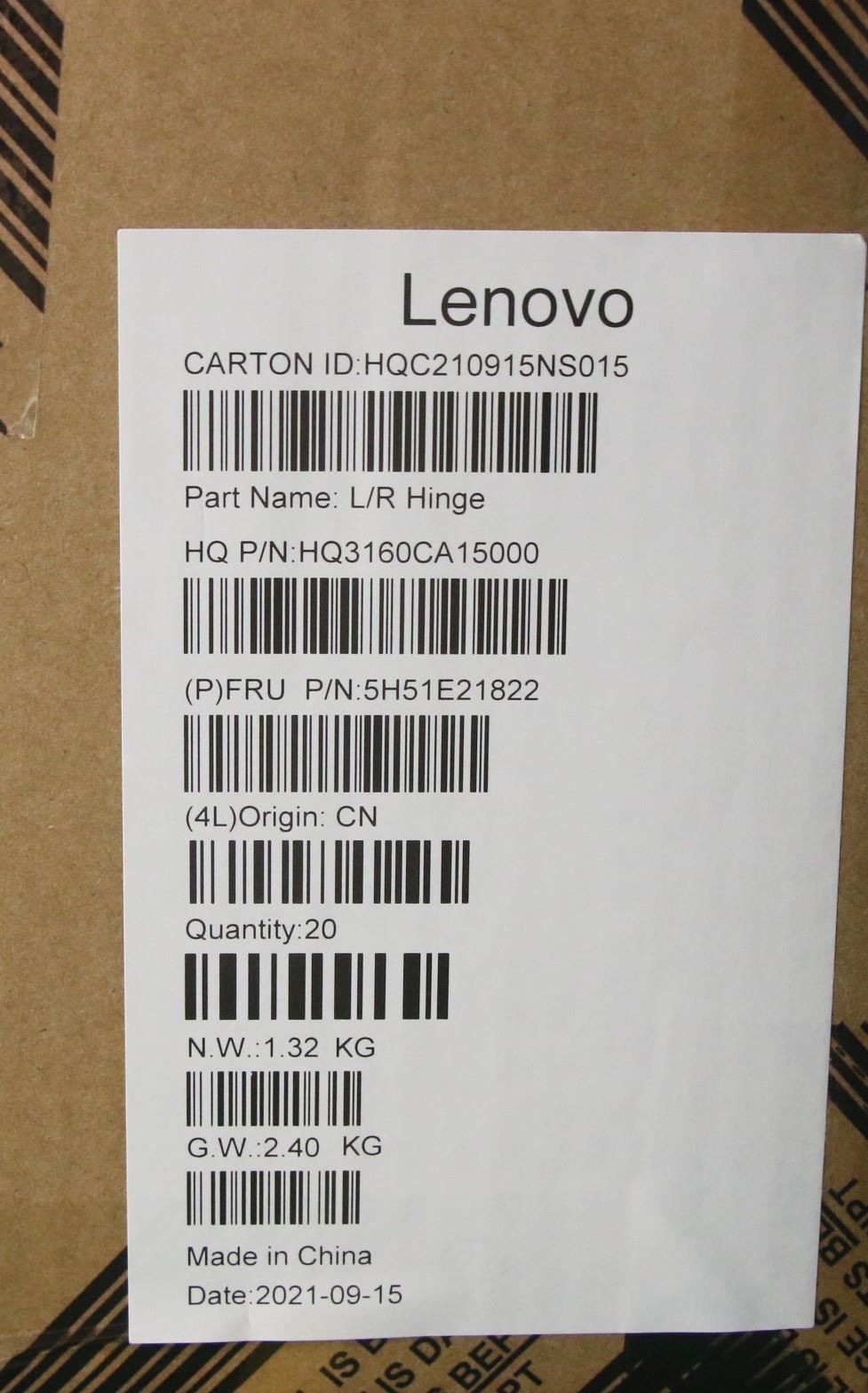Lenovo Chromebook 100e 2nd 2 Hinge Hinges Bracket 5H51E21822