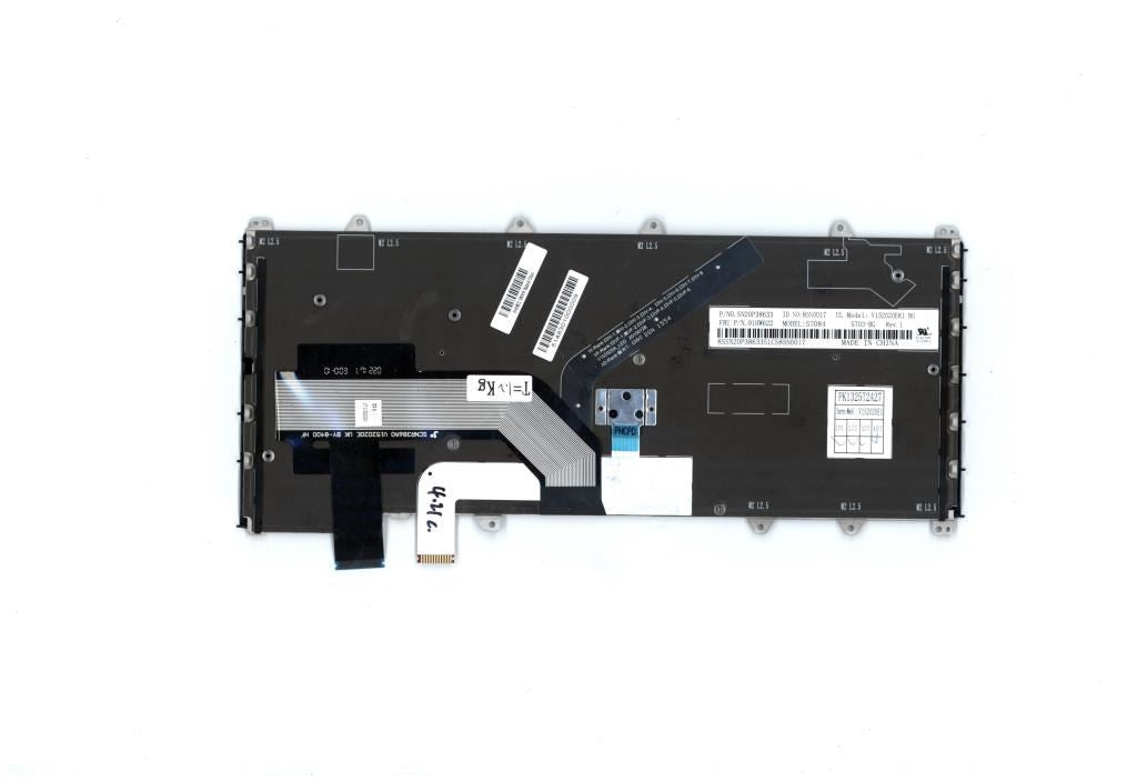 Genuine Lenovo Yoga X380 Keyboard Bulgarian Black Backlit 01HW622 01HW582