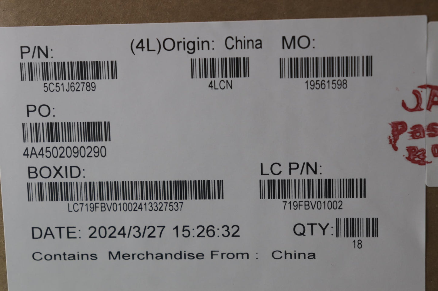 Lenovo CARDPOP FRU PCBAIO/B NSF861 LE620 W/OFPR Fingerprint FPR I/O Board 5C51J62789