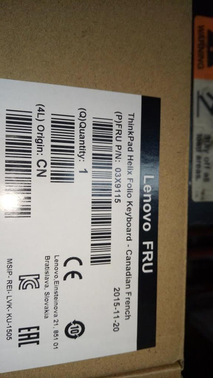 Lenovo TP Helix Folio KBD CFA Canadian French Keyboard 03X9115