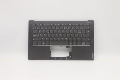 Lenovo S940 14IIL Keyboard Palmrest Top Cover Switzerland Iron Grey 5CB0W43496