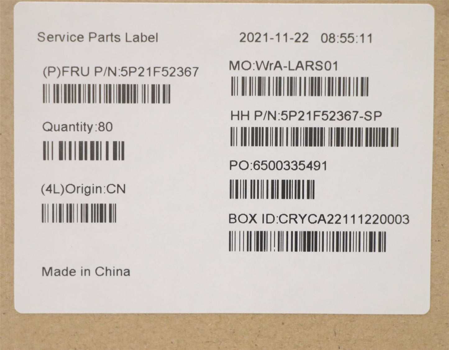 Lenovo PAD A3 Brow Pad version 1.0 5P21F52367