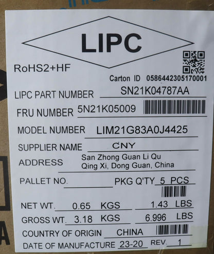 Lenovo NB_KYB CS23 NM TOP,BK-BL,CHY,ARA 5N21K05009