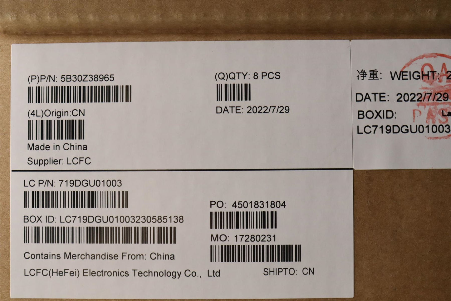 Lenovo JP610_B_COVER_NON_CAMERA_ASSY 5B30Z38965